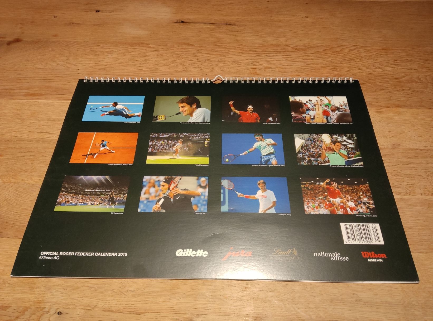 Kalender: Roger Federer Kalender 2015 - Jahr des Davis-Cup-Sieges – Gebraucht aus Zofingen von Justice79 1