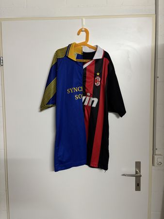 Fussballtrikot AC Milan & Dynamo Kiew Mix Grösse L