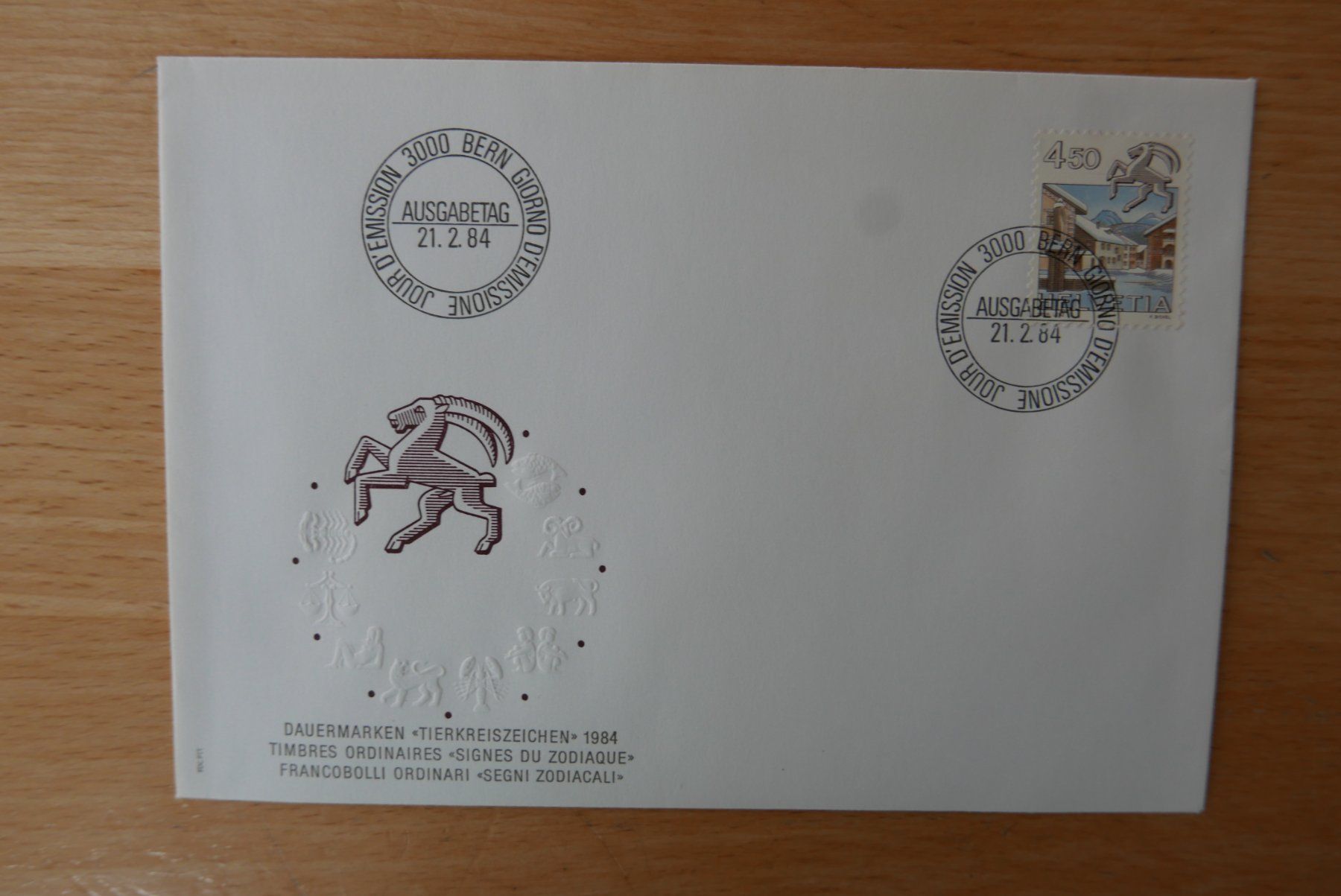 Tous les timbres: FDC  Ausgabe 21.2.1984 – D'occasion à Rotkreuz par nigal 2