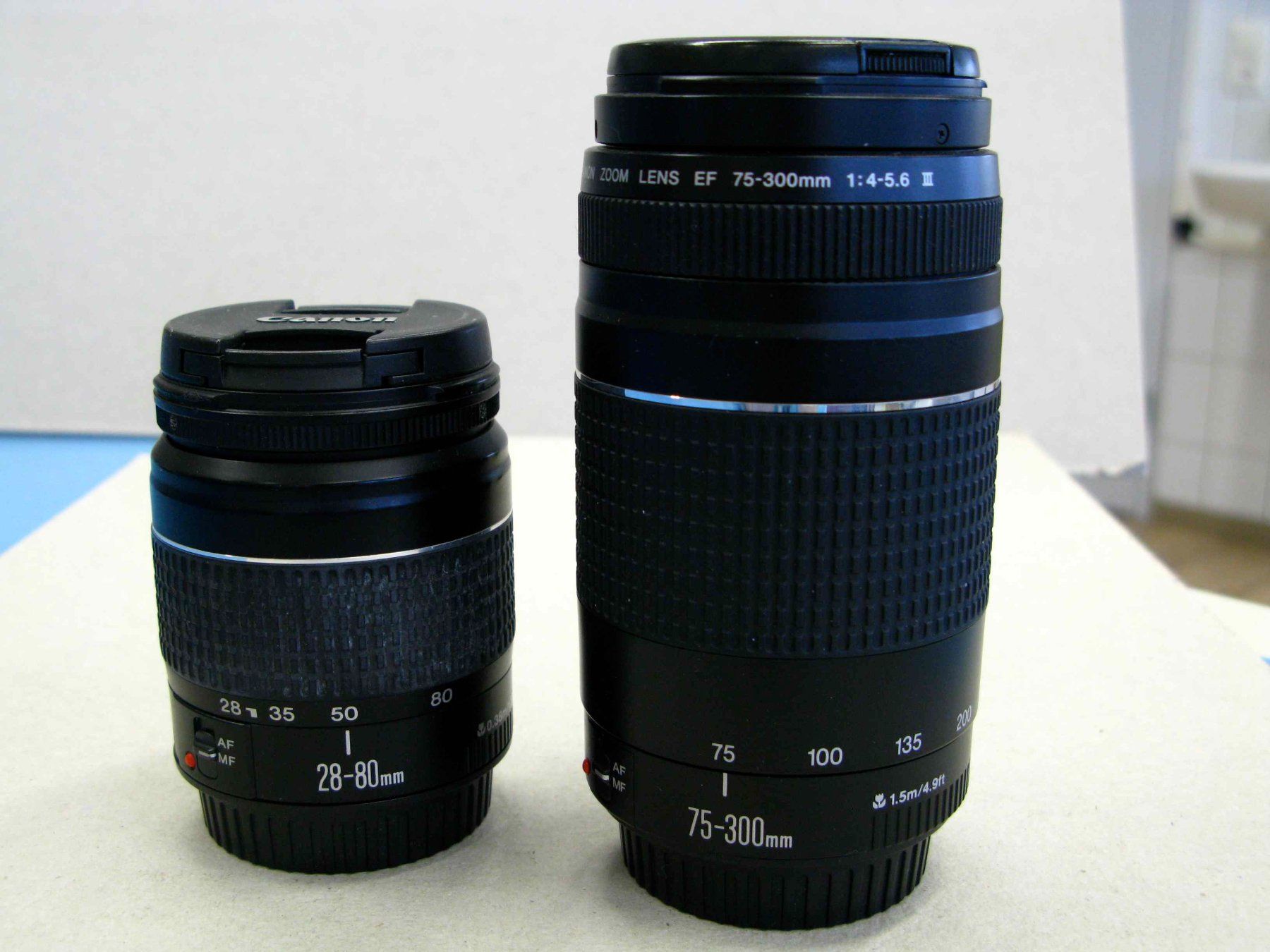 Canon Objektive: 2 Canon EF Zoom  28-80  / 75-300mm – Gebraucht aus Samstagern von Betscha