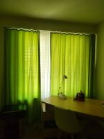 Vorhänge grün HxB 220x150 2 Stk neu