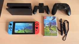 Nintendo Switch inkl. Spiel und Zubehör