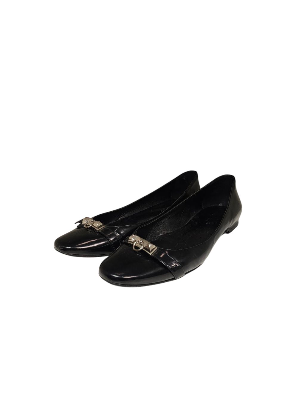 Hermès Scarpe da donna: Hermes Paris Ballerinas Black Leather – Usato da Zürich venduto da finesse.shop 1