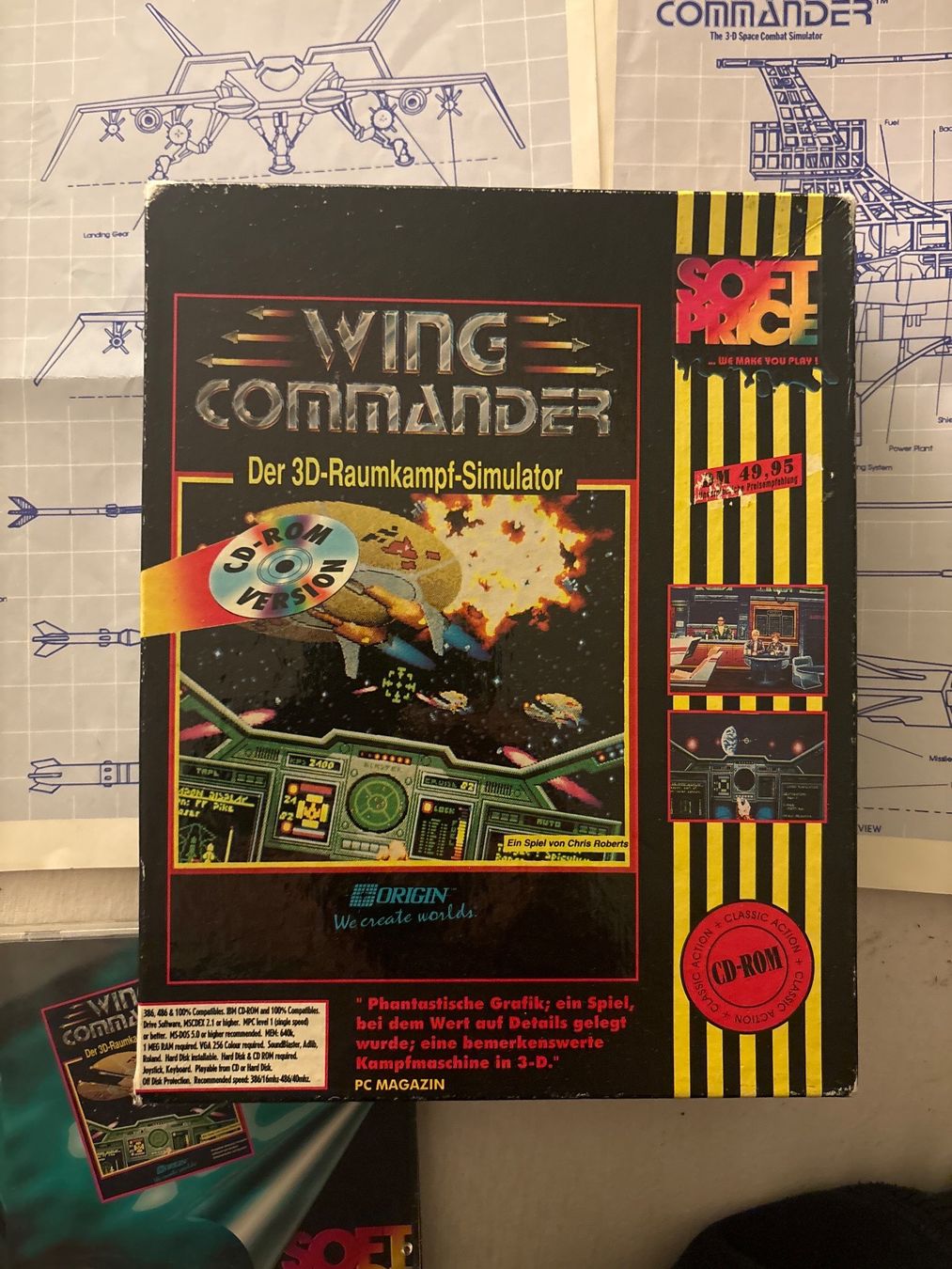 Microsoft Spiele: Wing Commander der 3 d raumkampf Simulator pc big Box – Gebraucht aus Zürich von