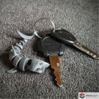 Articulated Shark Keychain 3D Printed Fidget Toy