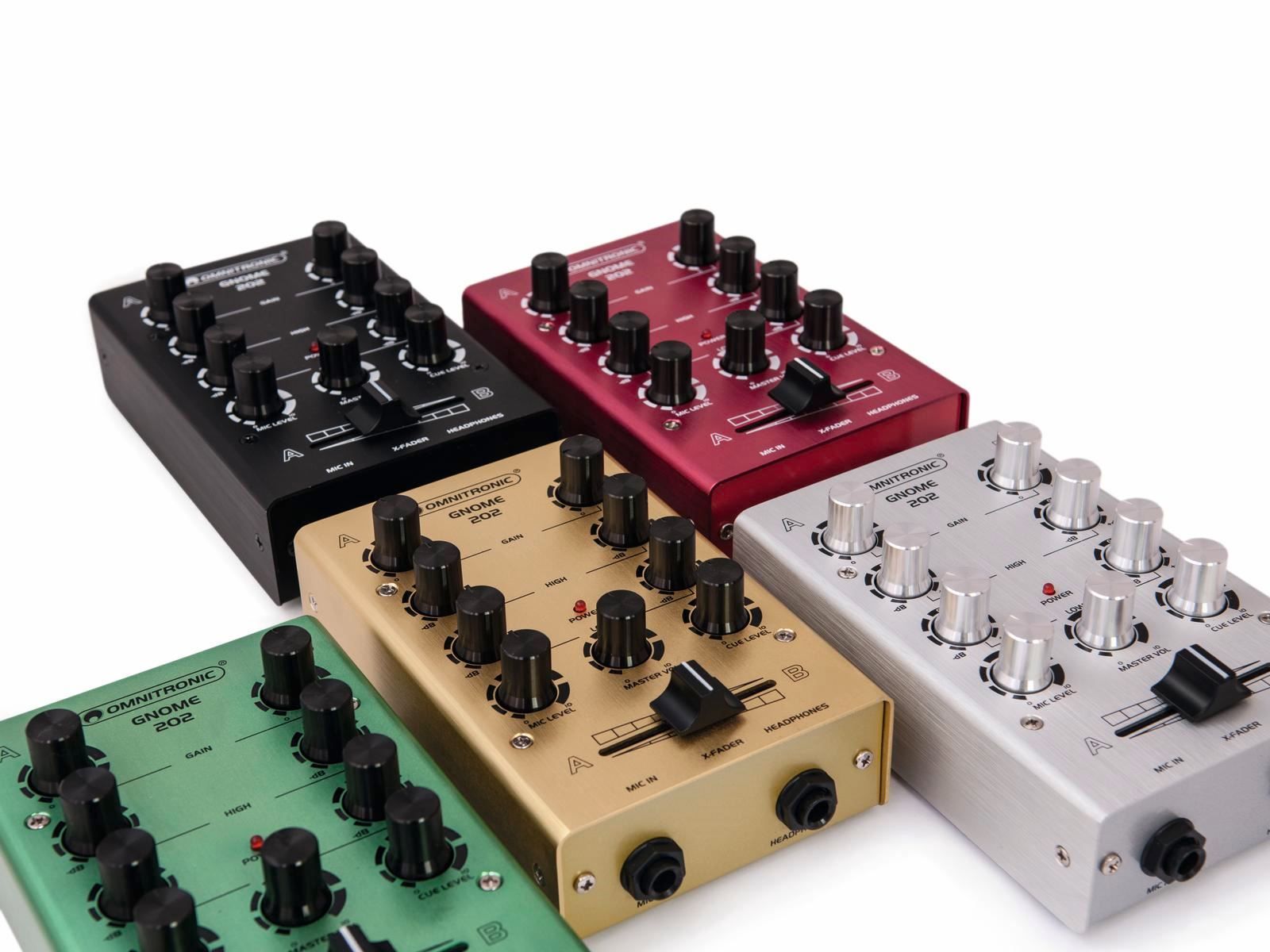 Console di mixaggio: OMNITRONIC GNOME-202 Mini-Mixer rot – Nuovo e nell'imballaggio originale da Däniken SO venduto da Profog1 6
