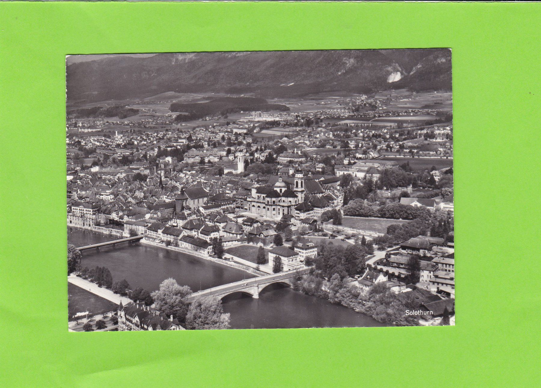 Cartoline postali: Flugaufnahme Solothurn – Usato da St. Peterzell venduto da neckertal
