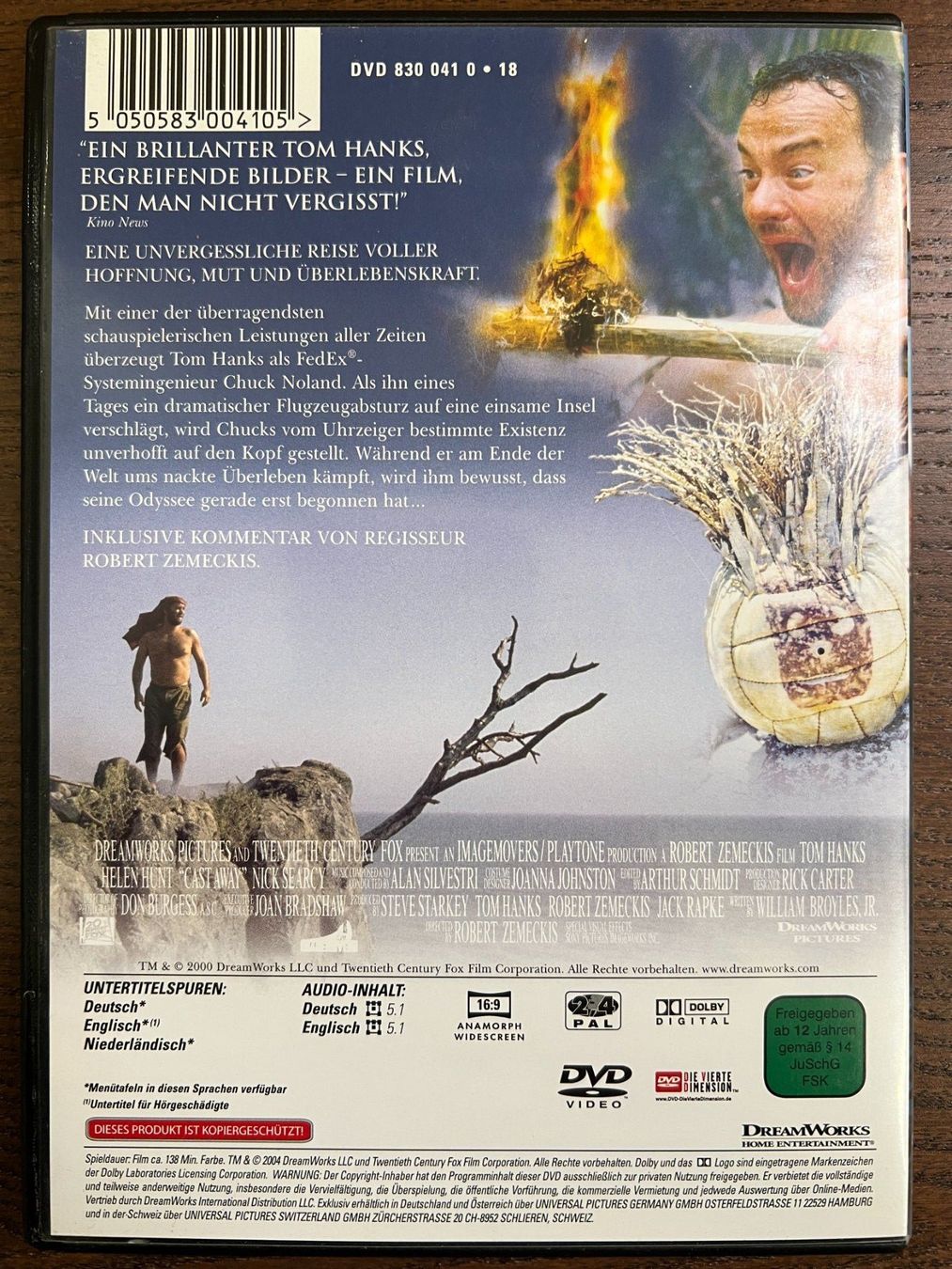 Tutti i DVDs: Cast Away – Usato da Zürich venduto da FilmFreunde 1