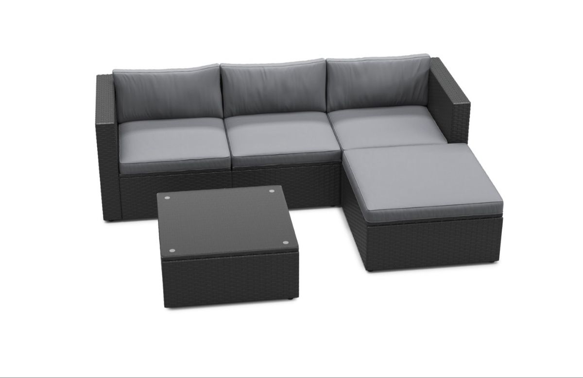 Gonser Chaises longues: Gartenlounge set schwarz/anthrazit – D'occasion à Siebnen par refrontolo 2