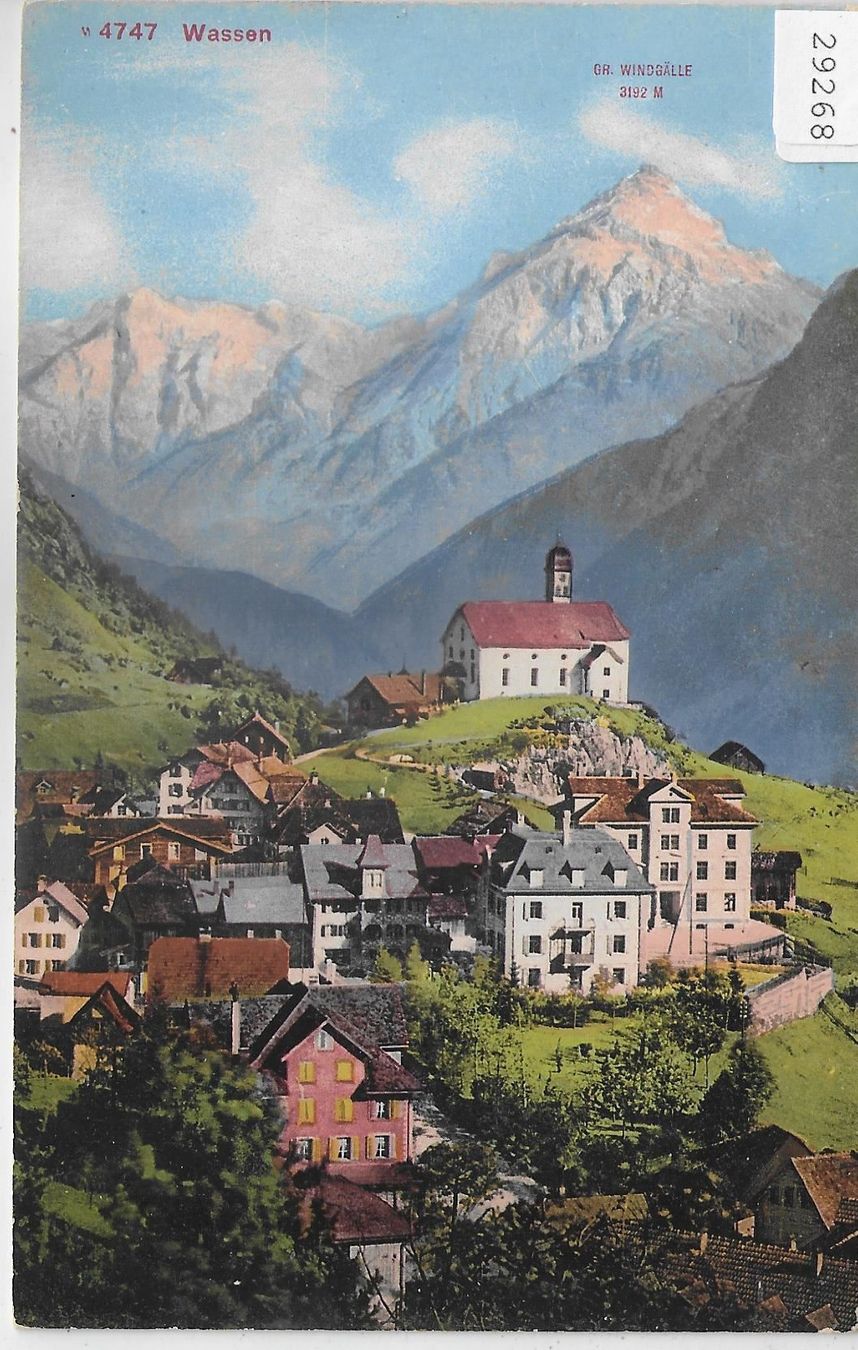 Ansichtskarten: Wassen - Generalansicht - Litho – Gebraucht aus Ettingen von Kartenplanet