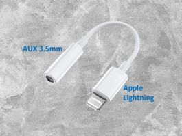 Adapter Apple Lightning auf 3.5mm Kopfhöreranschluss