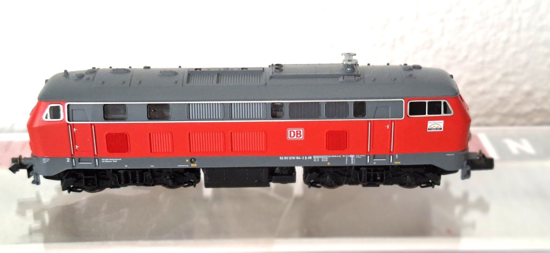 Fleischmann Modellini di ferrovie: Fleischmann DB DIESELLOK  92 80 1218 164-2 D-DB – Usato da Biberist venduto da Ntrains 1