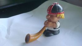 Figur Alphornbläser aus Gummi Fyraabig DRS 5,5 cm