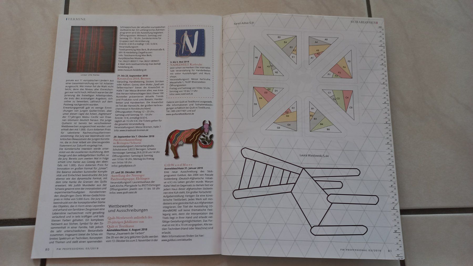 Riviste & Magazine: Magazin Patchwork Professional 03/2018 – Usato da Winistorf venduto da acreativ4 1