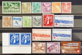 SUISSE: Des timbres neufs ** des années 1936 à 1942
