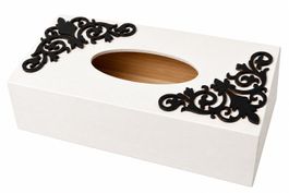 Kosmetiktücherbox Holz Weiss – Elegantes Design