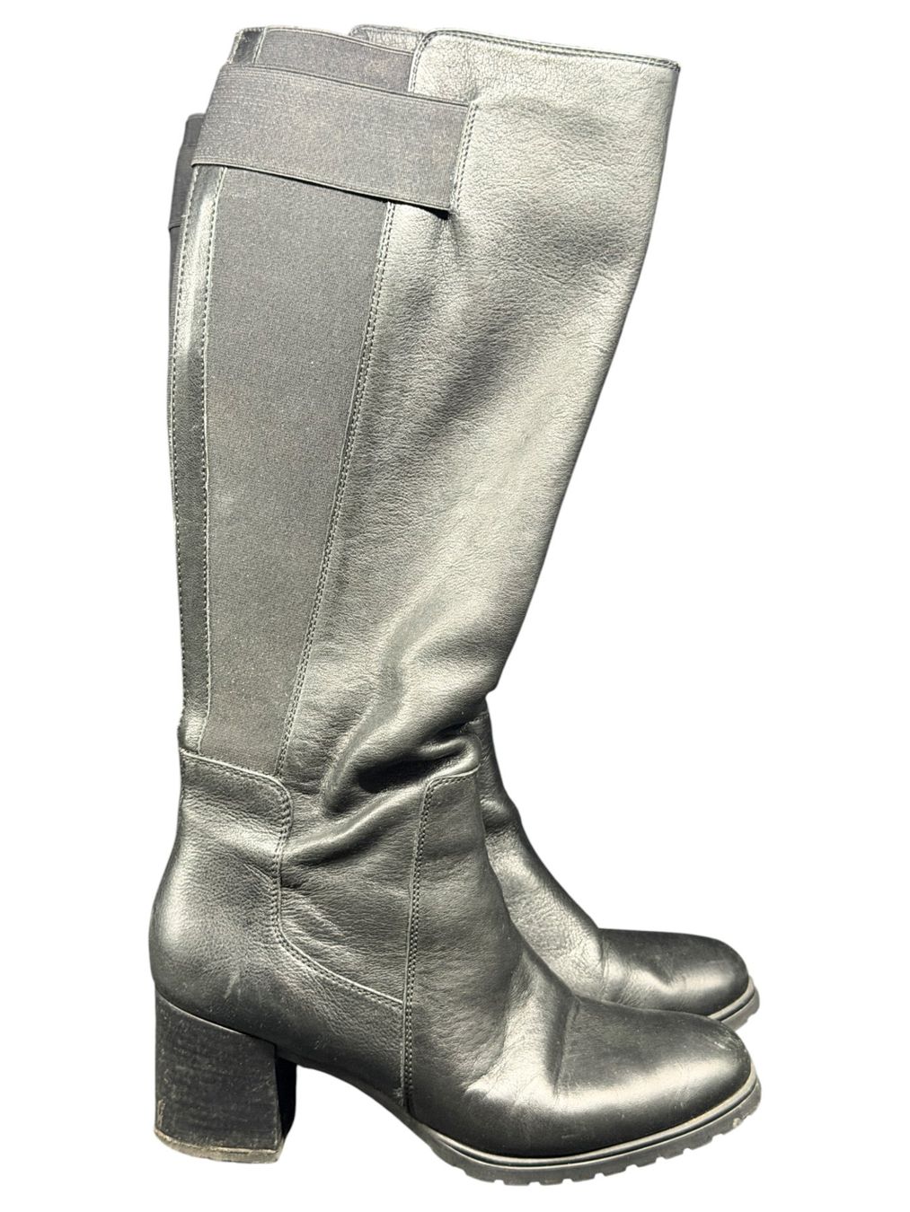 Geox Scarpe da donna: Bottes GEOX en cuir noir - Pointure 38 – Usato da Morges venduto da deco.vintage 4