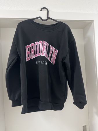 Schwarzer Brooklyn New York Sweater, Grösse M Top!