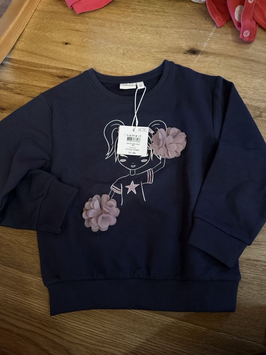Name It Maglioni & Felpe: Name it! Pullover, Grösse 104, neu mit Etikett, Mädchen – Nuovo e nell'imballaggio originale da Stampa venduto da Aspirina90