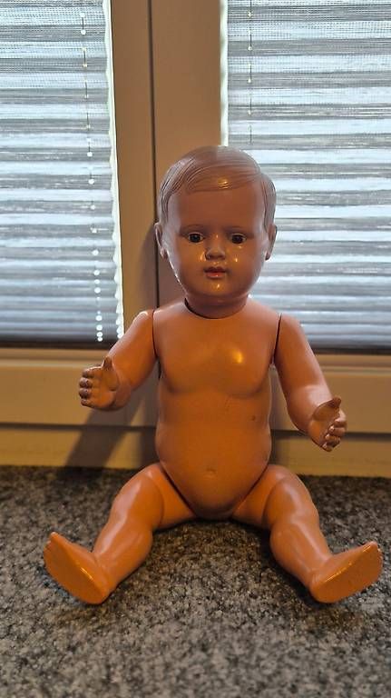 Bambole: Grosse antike Cellba Celluloid Puppe – Usato da Weinfelden venduto da heweto 1