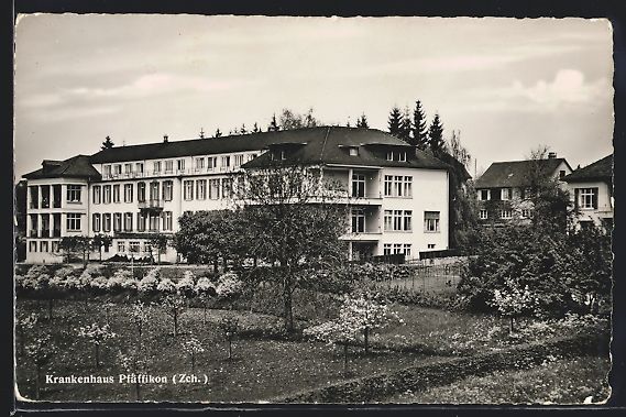 Ansichtskarten: Pfäffikon, Krankenhaus mit Garten aus d – Gebraucht aus Berlin von bartko-reher