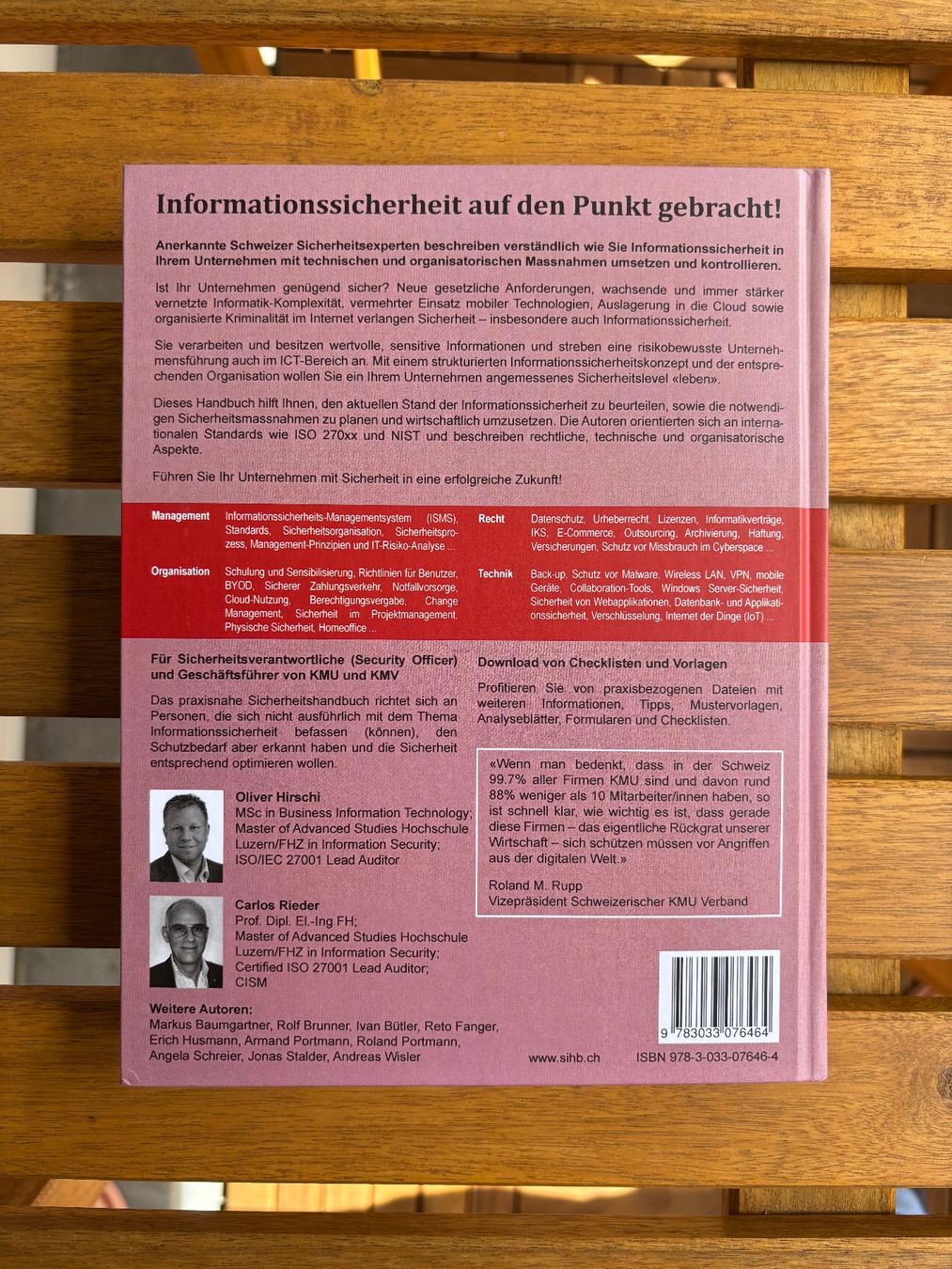 Livres: Informations-Sicherheits-Handbuch – Neuf (Voir description) à Rämismühle par RitzmannMarkus 1
