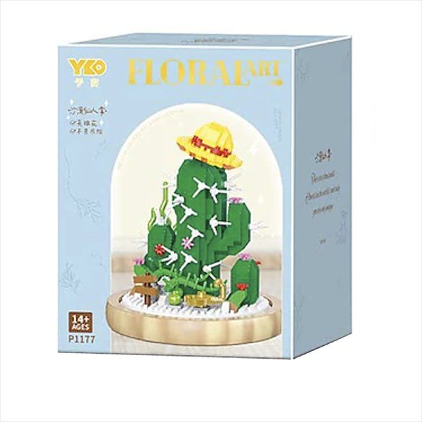Kit di costruzioni: Blume im Glas: Kaktus / Mini-Bausteine – Nuovo e nell'imballaggio originale da Meisterschwanden venduto da Bigi1 1