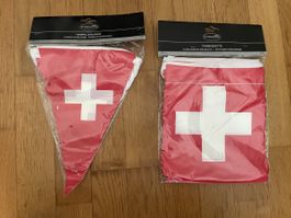 Fahnenketten Schweizerkreuz neu