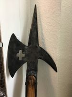 Hellebarde, Schweizer Waffe, Antik, Dekoration, Top Zustand