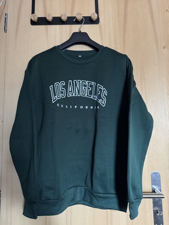 Pull Los Angeles vert foncé, taille M - parfait automne!
