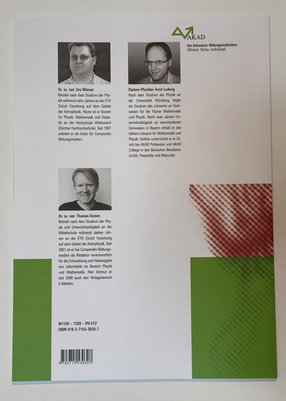 Bücher: AKAD PH 512: Mechanik 2/3 – Dynamik | Compendio – Gebraucht aus Rapperswil SG von Maria_________ 1