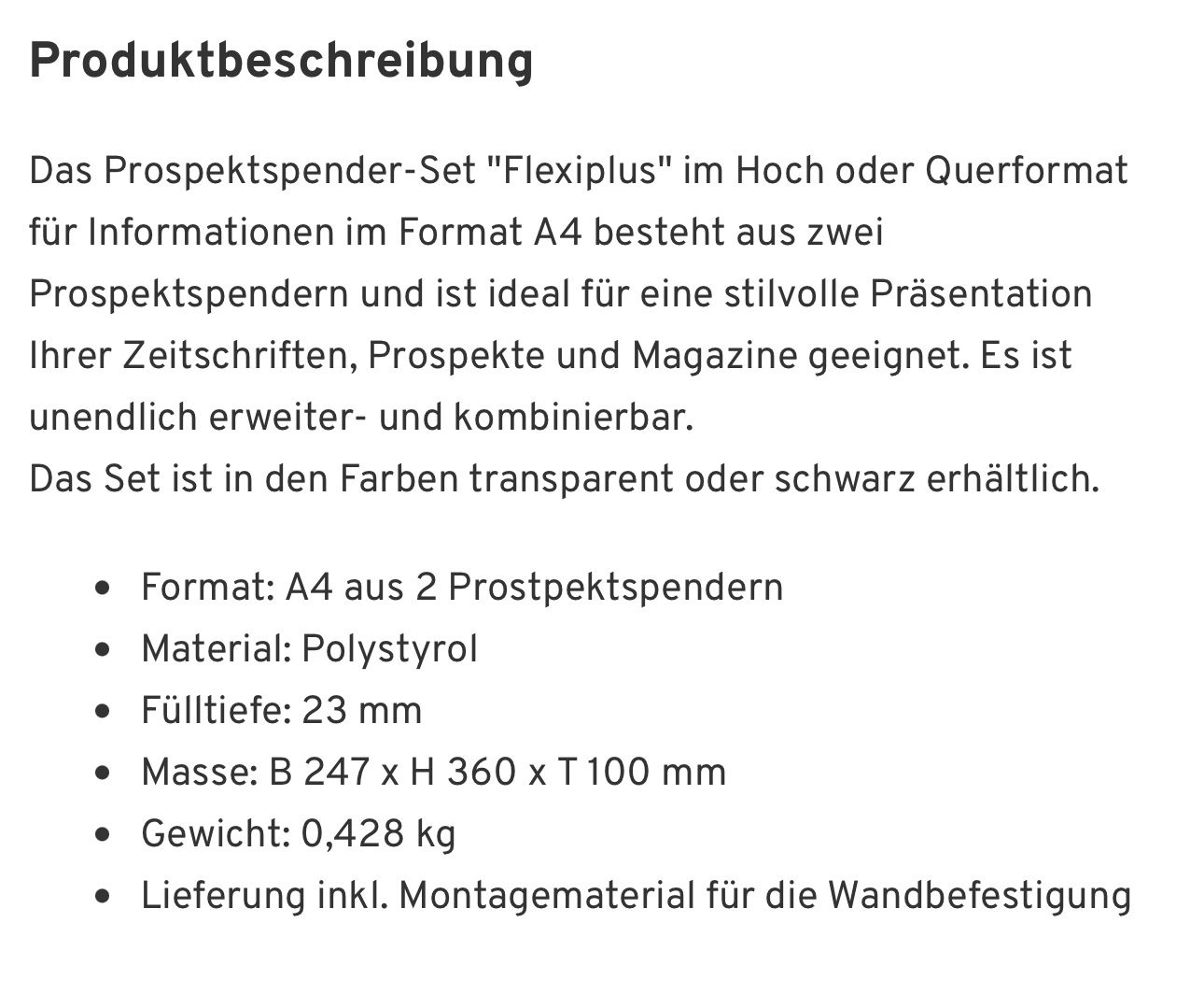 Supporti a parete: neuer DURABLE Prospektspender Flexiboxx 12, 12 Spender, A4 – Nuovo e nell'imballaggio originale da Necker venduto da liq24 4
