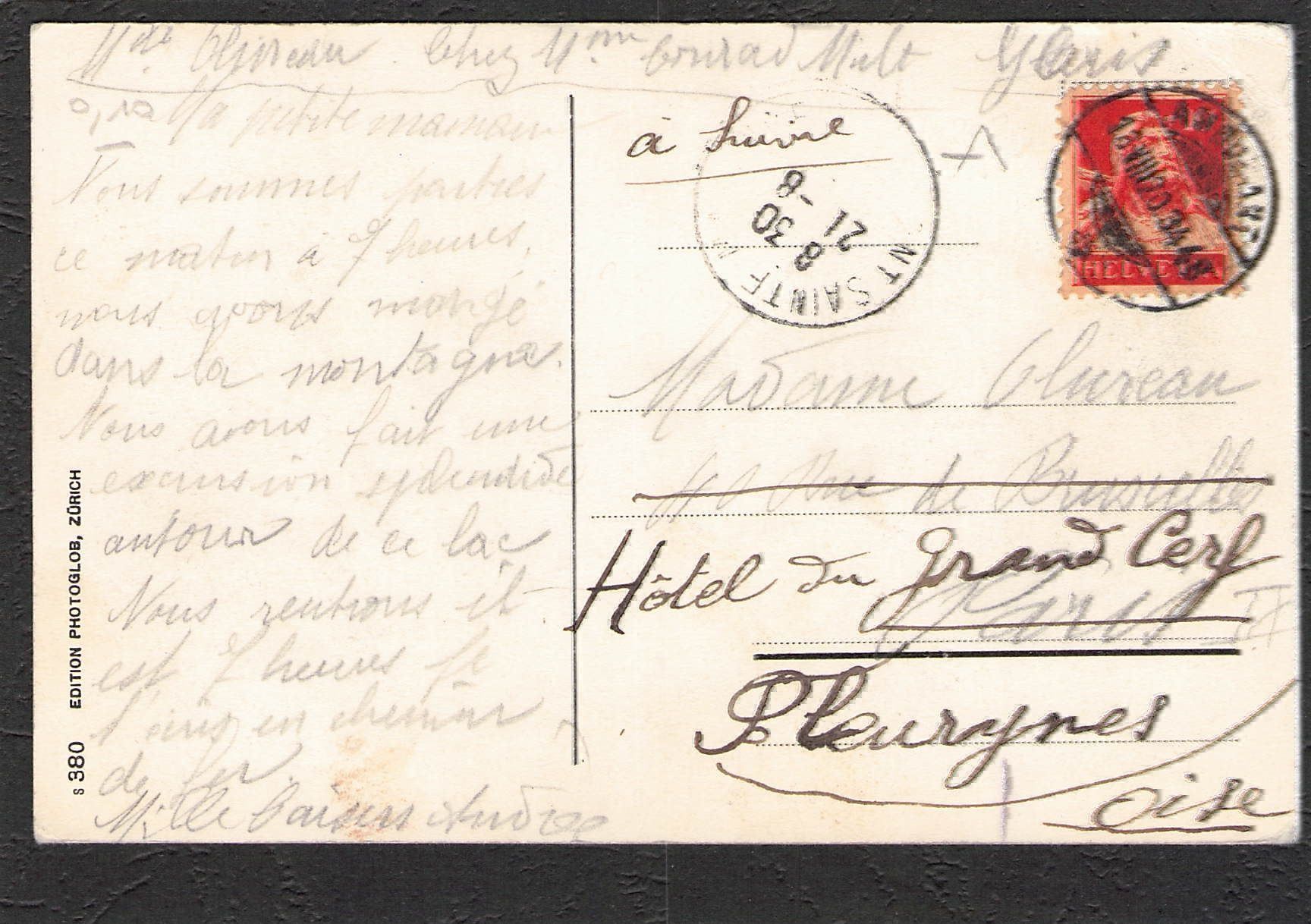 Cartoline postali: AK SG Weesen m. Leistkamm , 1934 – Usato da Reichenburg venduto da ibiza18 1