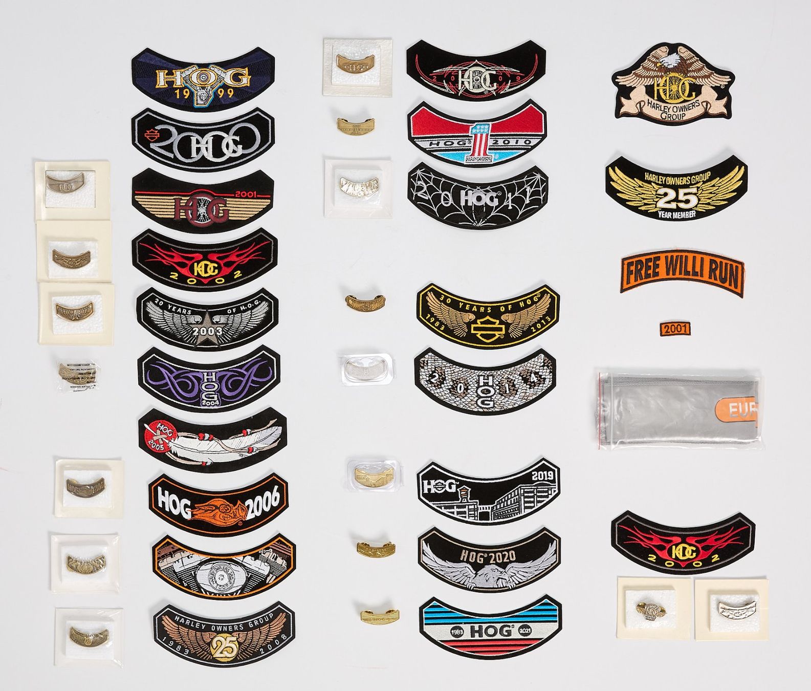 Toppe: Harley Davidson PIN und Sticker Sammlung – Nuovo (secondo la descrizione) da Niederrohrdorf venduto da Dmike