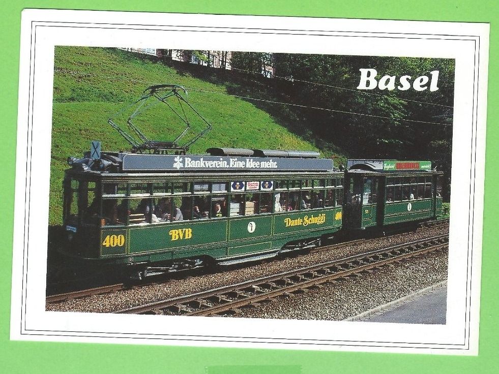 Cartoline postali: Basel "Dante Schuggi" Ausflugstram der BVB – Usato da Zürich venduto da t24_de