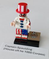 Horror-Figur Captain Spaulding (House of 1000 Corpes), Lego