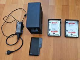 Synology NAS DS218+ mit 2x 3TB WD Red Festplatten