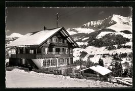Adelboden, Pension Helenenheim im Schnee