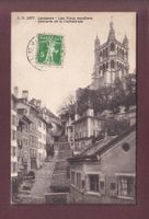 LAUSANNE - Escaliers du Marché - 1912