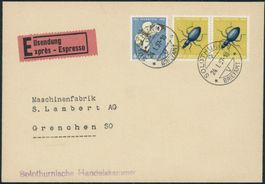 1956 - Pro Juventute - Brief - BFr - Solothurn SOS
