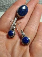 Ohrringe und passender Ring 51 Lapislazuli