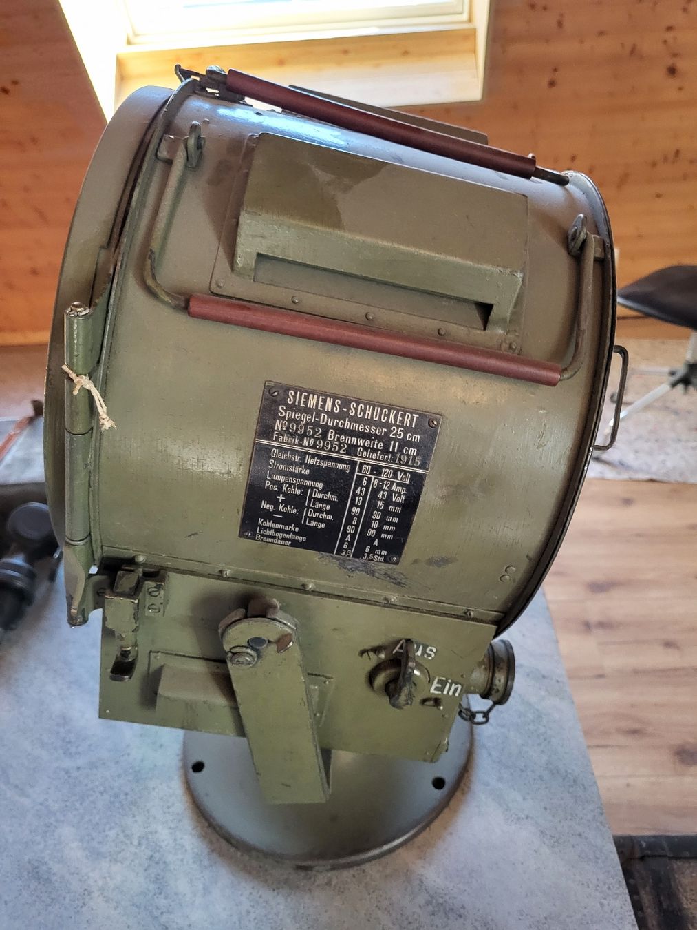 Scheinwerfer: Flabscheinwerfer Militär Schweiz – Gebraucht aus Obermumpf von Dustie 5