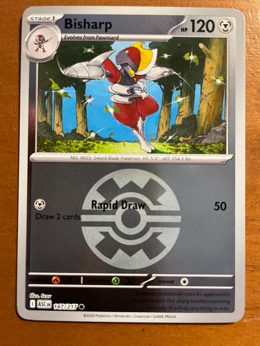 Pokémon Carte collezionabili: Pokemon Bisharp Reverse (Versand gratis) – Nuovo (secondo la descrizione) da Chur venduto da Angerson