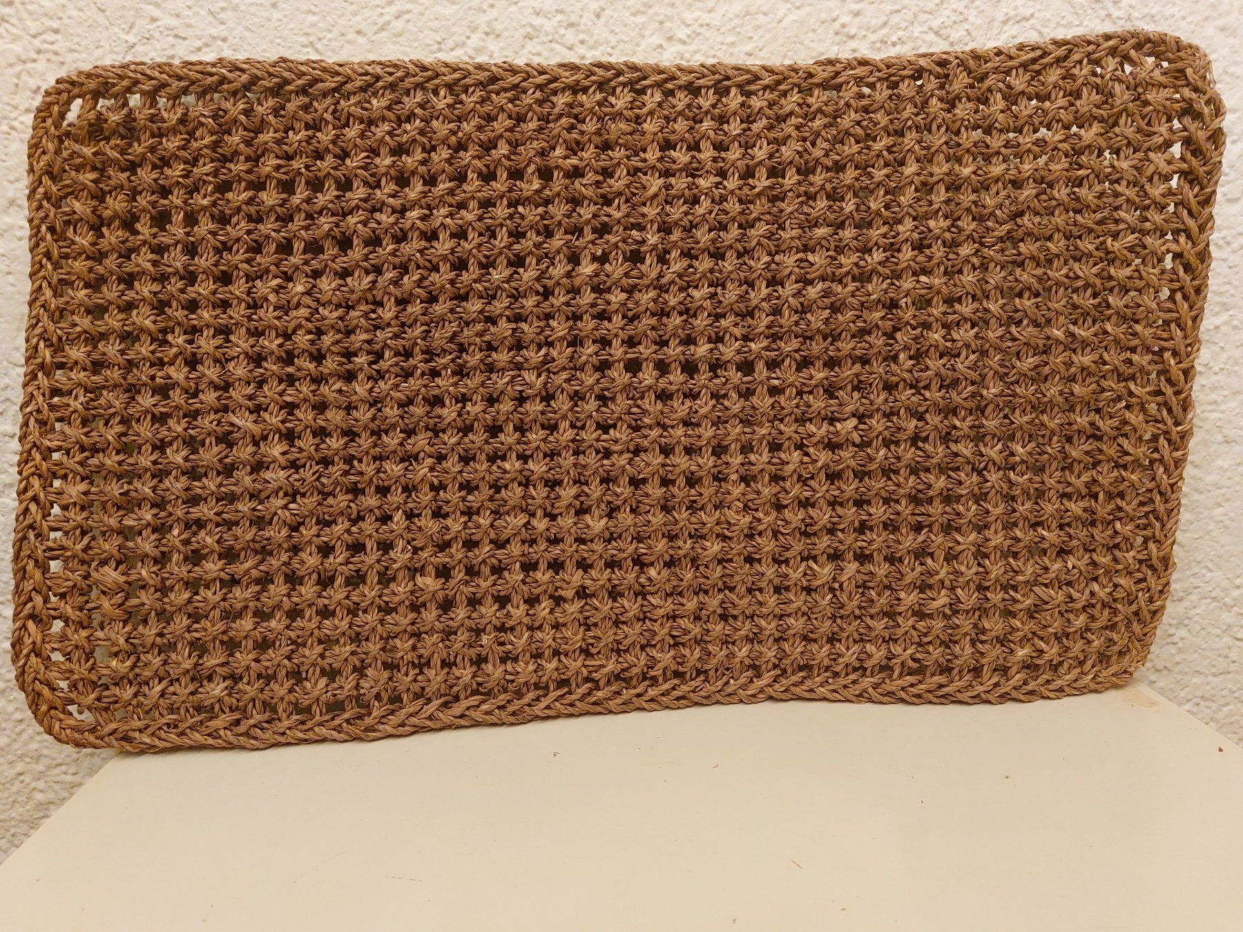 Tappeti: Boho rustikaler Teppich, Fussmatte Waffelgewebe, Naturfaser – Usato da Horgen venduto da Angel0010 1