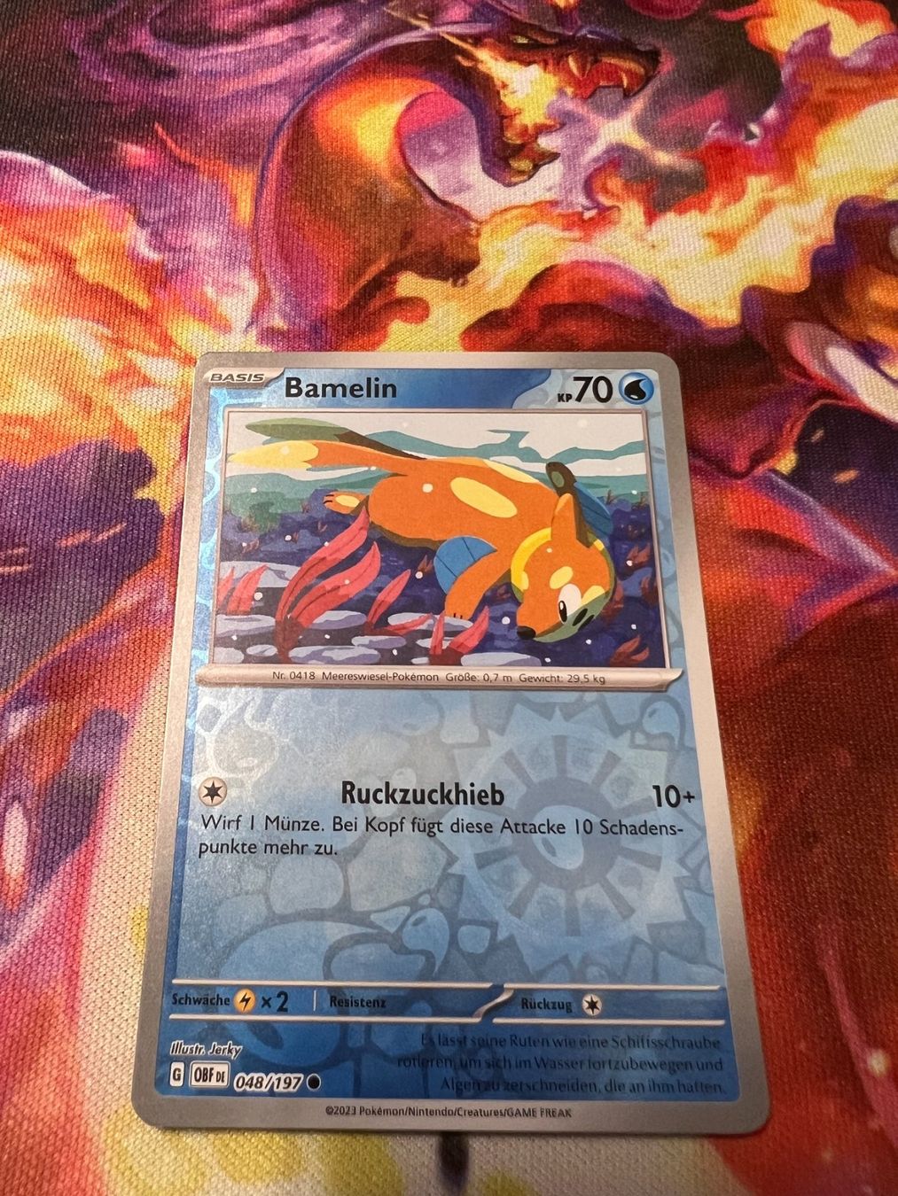 Pokémon Carte collezionabili: Bamelin (OBF 048) / Reverse Holo / Obsidianflammen – Nuovo (secondo la descrizione) da Bülach venduto da CherryBlu
