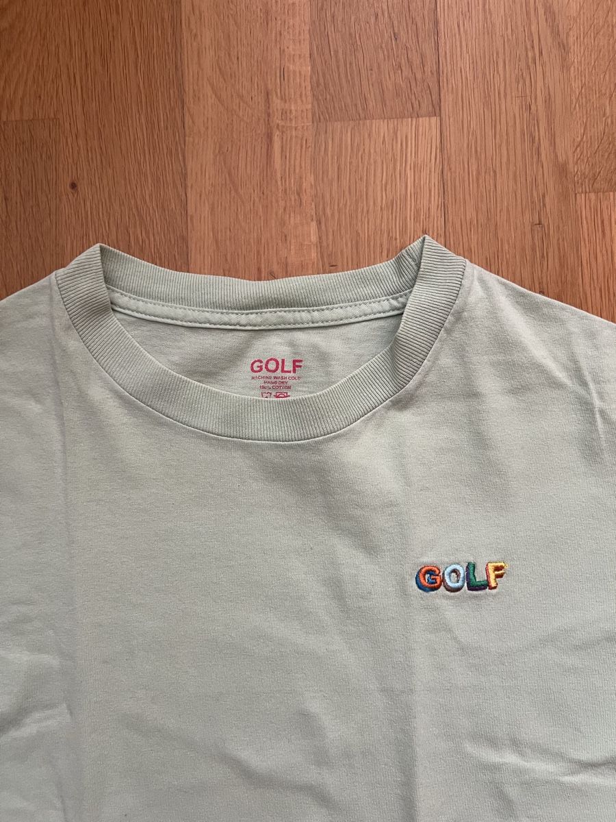 T-shirt: T-shirt Golf Wang vert clair, taille M – Usato da Cortaillod venduto da Y1nn_jqr 1