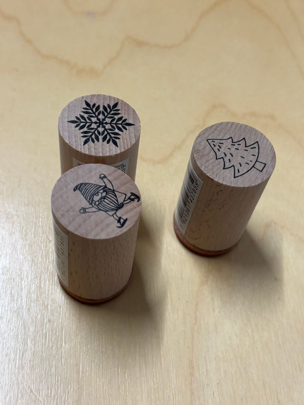 Tutte le decorazioni: Set tempon manches en bois thème Noël neuf – Nuovo (secondo la descrizione) da Salvenach venduto da gwenwywar 1
