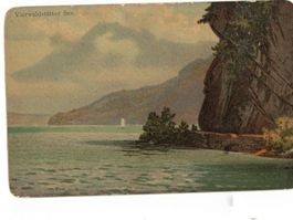 Vierwaldstättersee Segelbote AK auf Karton