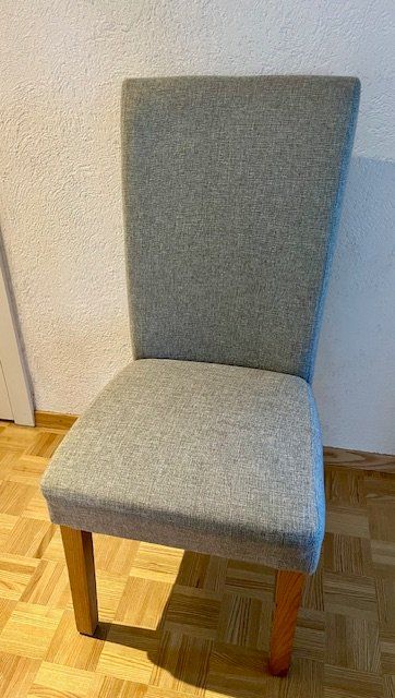 Stühle: 2 Esszimmerstühle, Hochlehner Stoff/Textil – Gebraucht aus Kriens von heleneb02 6