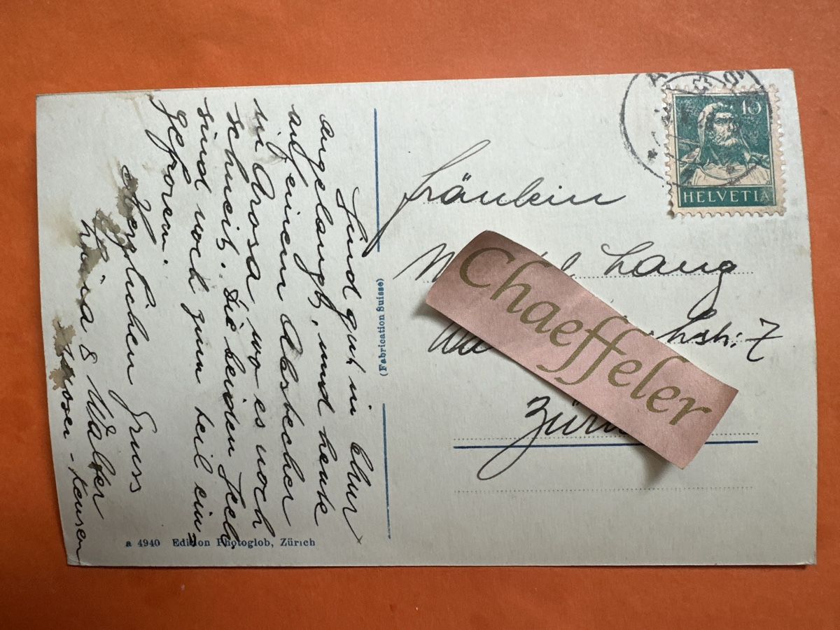 Cartoline postali: Ansichtskarte Altes Kirchlein Inner-Arosa vor 1928 – Usato da Zürich venduto da Chaeffeler 1